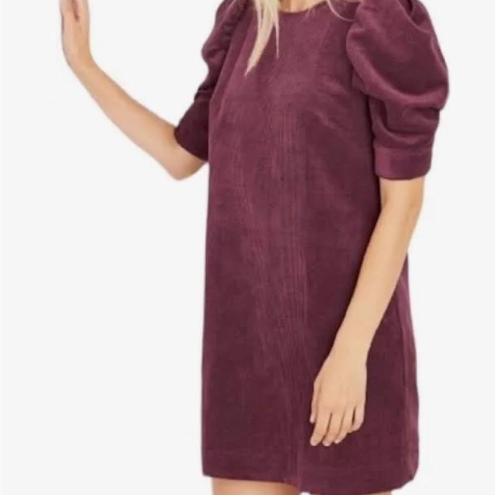 Elegant Burgundy Dress